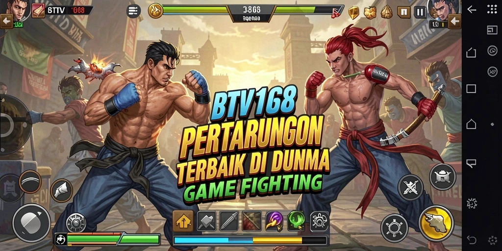 Tampilan gameplay seru dalam pertarungan BTV168.