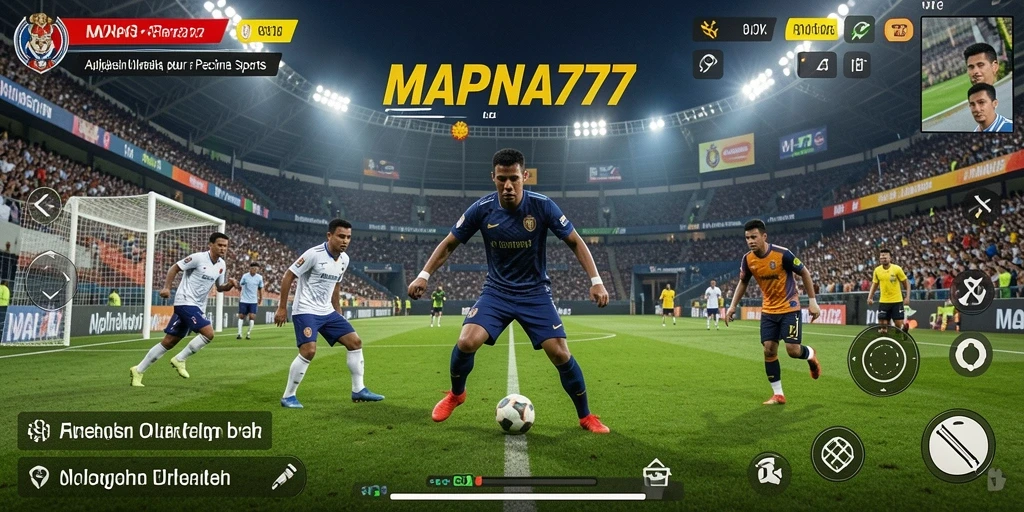 Tangkapan layar MAPNA777 menampilkan aksi seru dalam permainan olahraga.