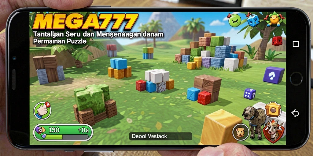 Screenshot gameplay MEGA777 menampilkan tantangan seru dalam permainan Puzzle.