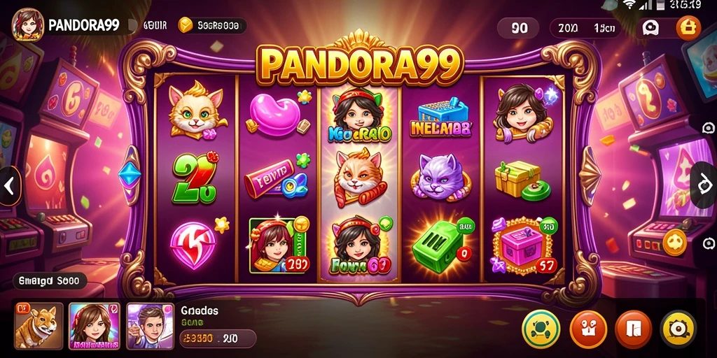 Tampilan gameplay Slot yang menarik dan mengasyikkan di PANDORA99.